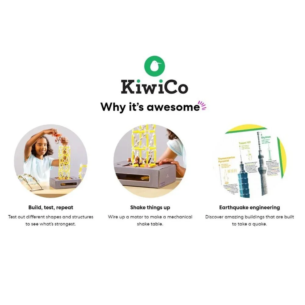 KiwiCo Civil Engineer Starter Kit Craft Science Set Kiwi Co. STEM Engineering Sh